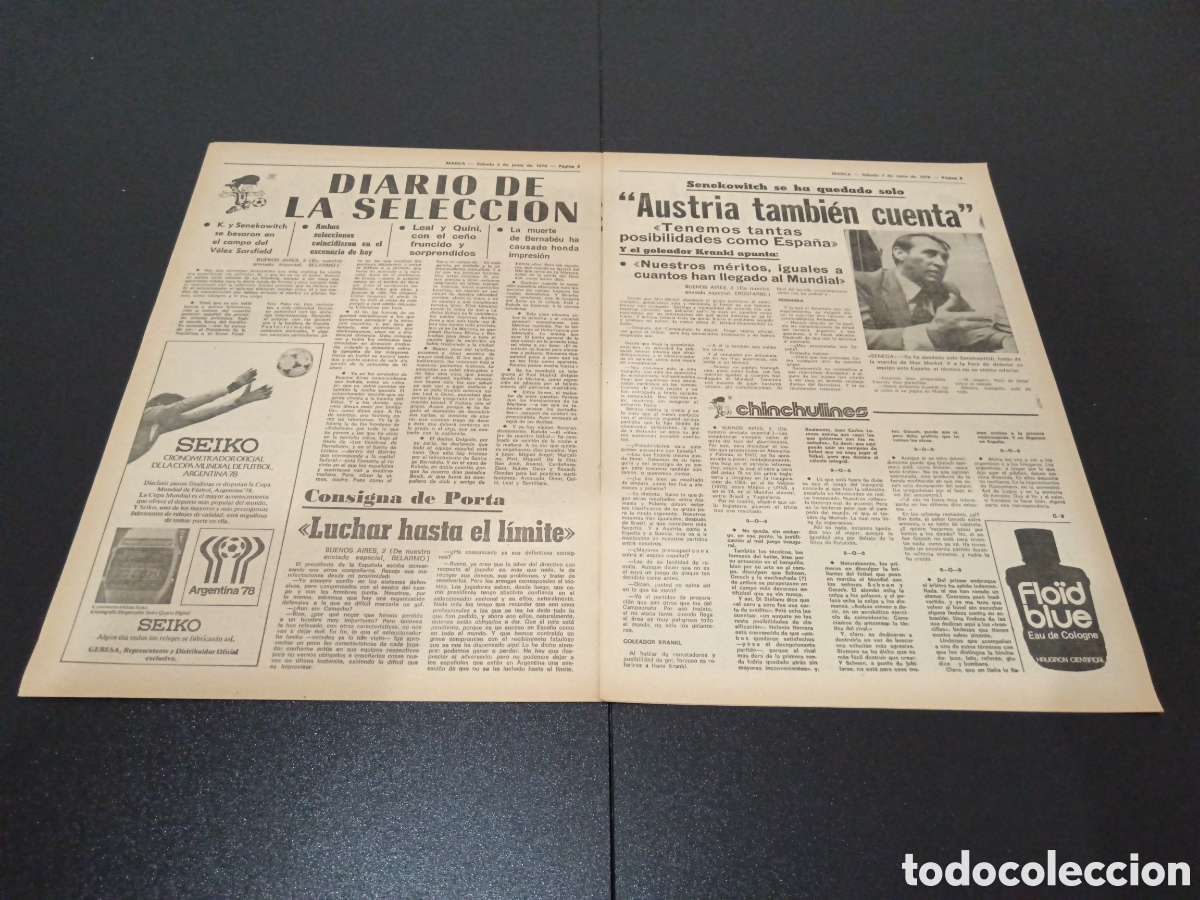 Coleccionismo deportivo: MARCA 03/06/1978 - Foto 3