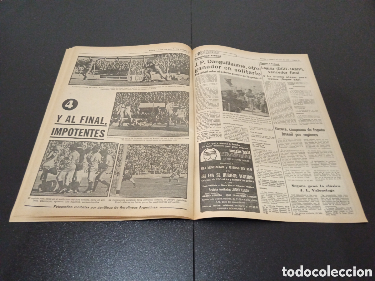 Coleccionismo deportivo: MARCA 05/06/1978 - Foto 9