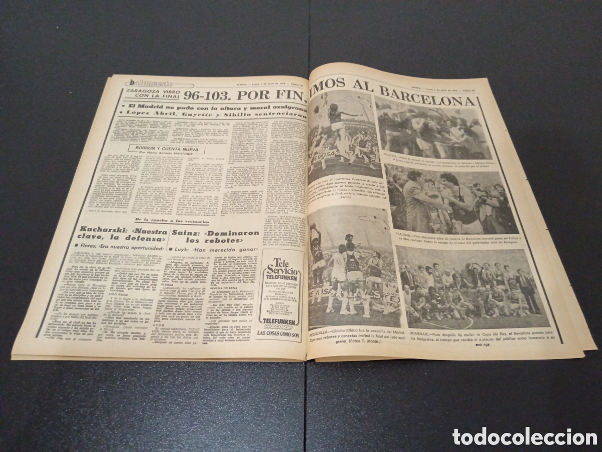Coleccionismo deportivo: MARCA 05/06/1978 - Foto 13