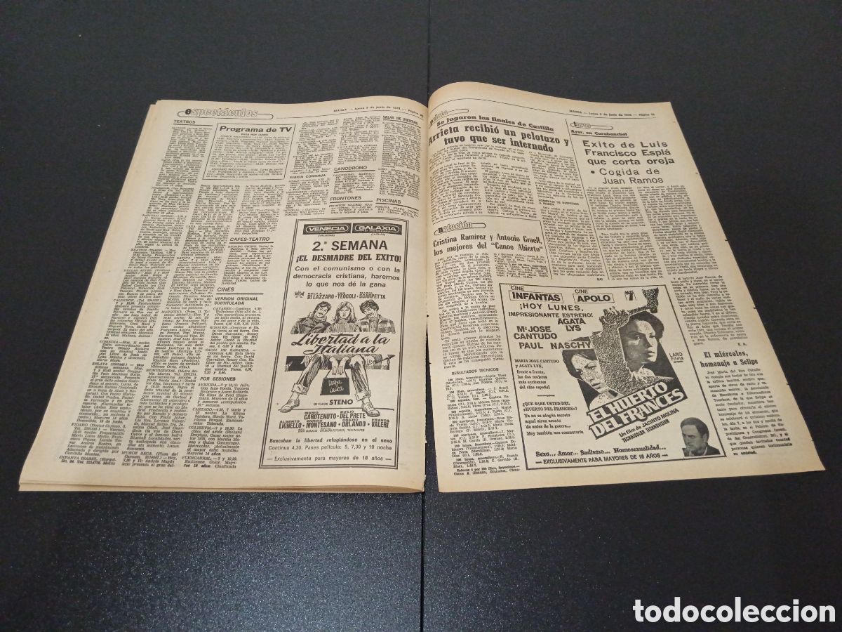 Coleccionismo deportivo: MARCA 05/06/1978 - Foto 14
