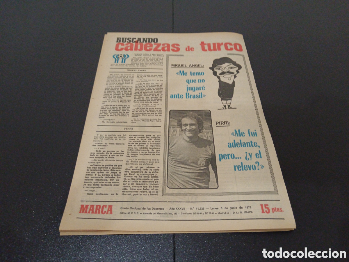 Coleccionismo deportivo: MARCA 05/06/1978 - Foto 15