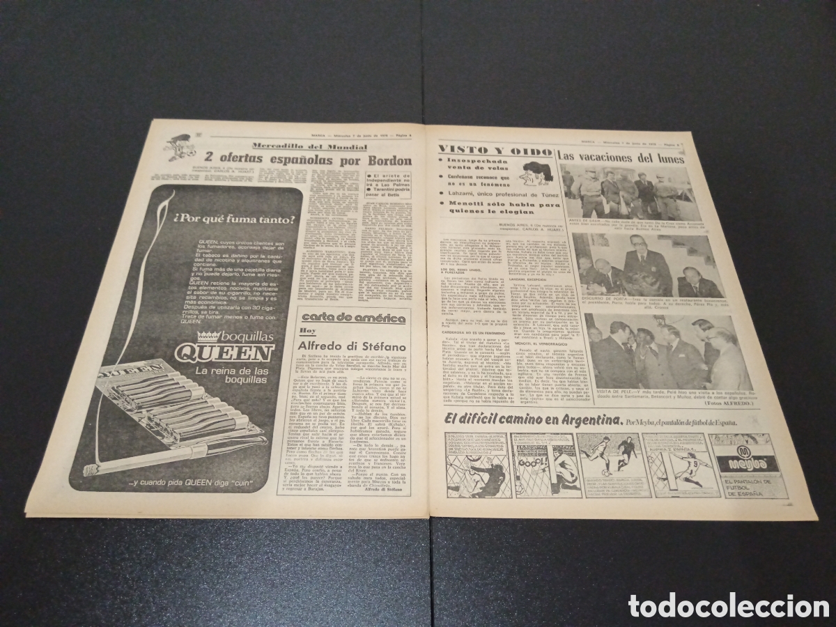 Coleccionismo deportivo: MARCA 07/06/1978 - Foto 3