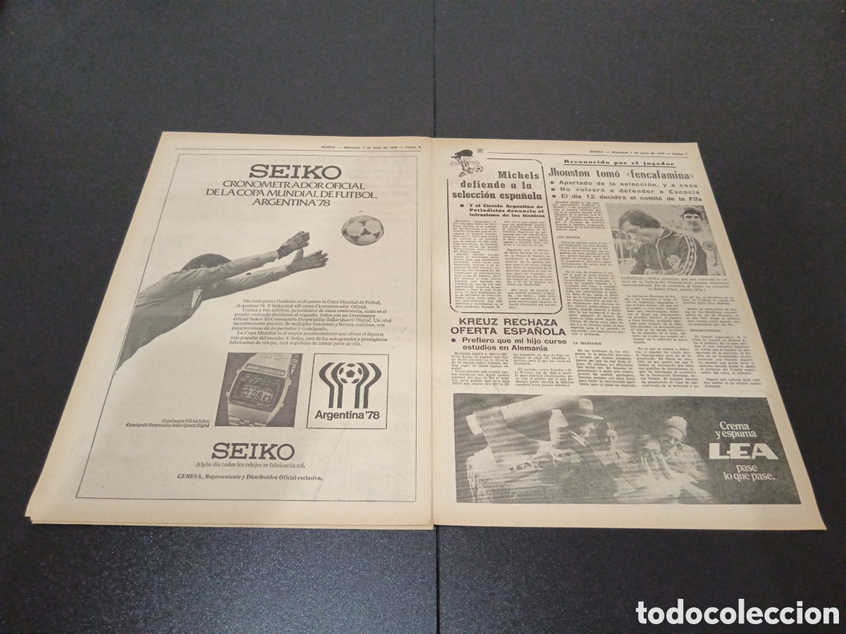 Coleccionismo deportivo: MARCA 07/06/1978 - Foto 4