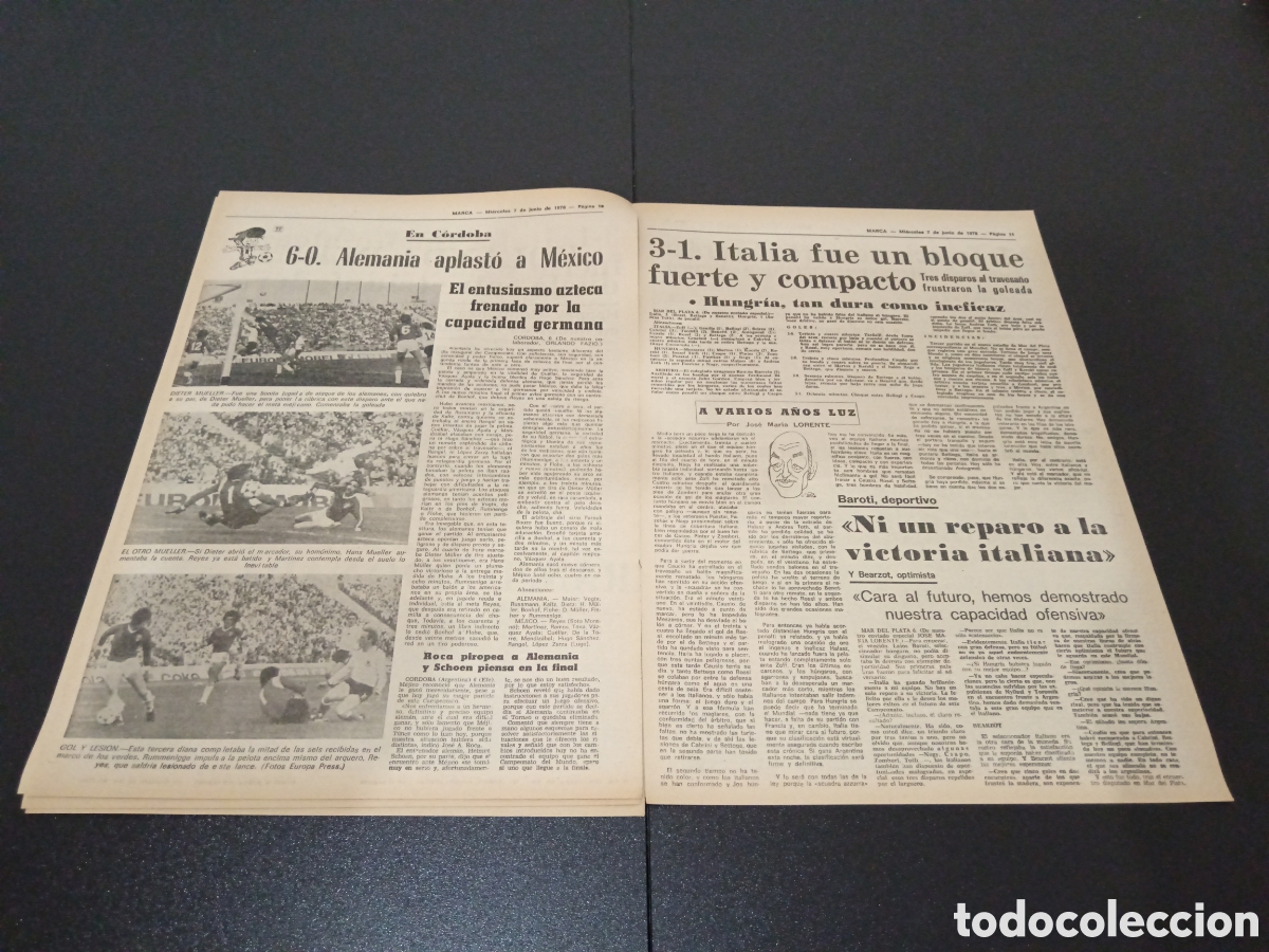 Coleccionismo deportivo: MARCA 07/06/1978 - Foto 6
