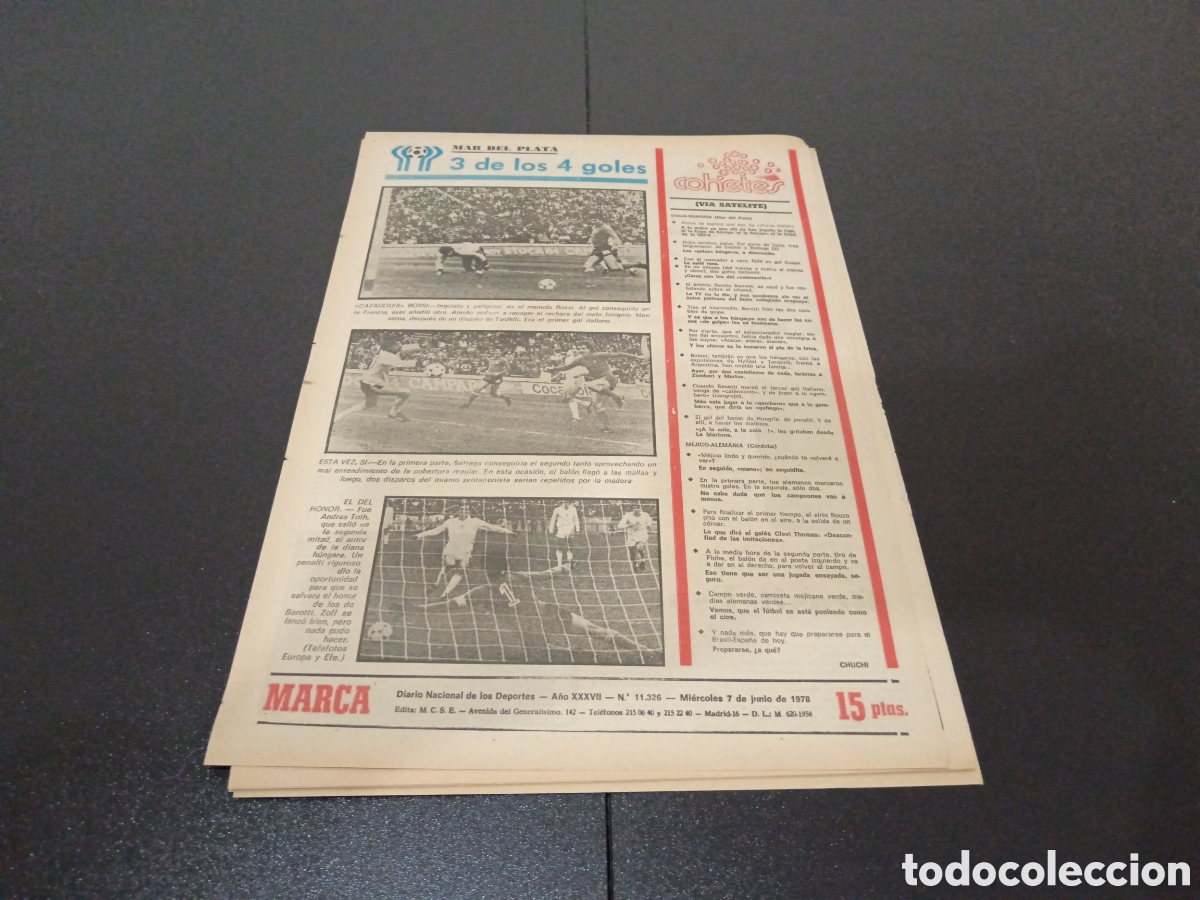 Coleccionismo deportivo: MARCA 07/06/1978 - Foto 9