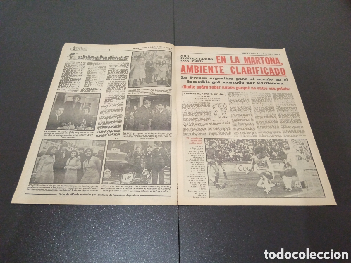Coleccionismo deportivo: MARCA 09/06/1978 - Foto 2