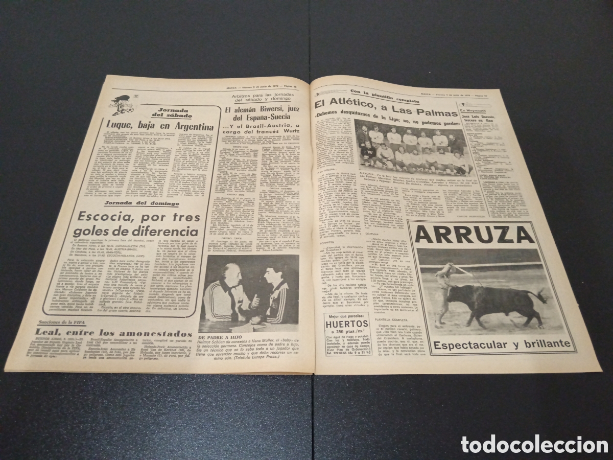 Coleccionismo deportivo: MARCA 09/06/1978 - Foto 7