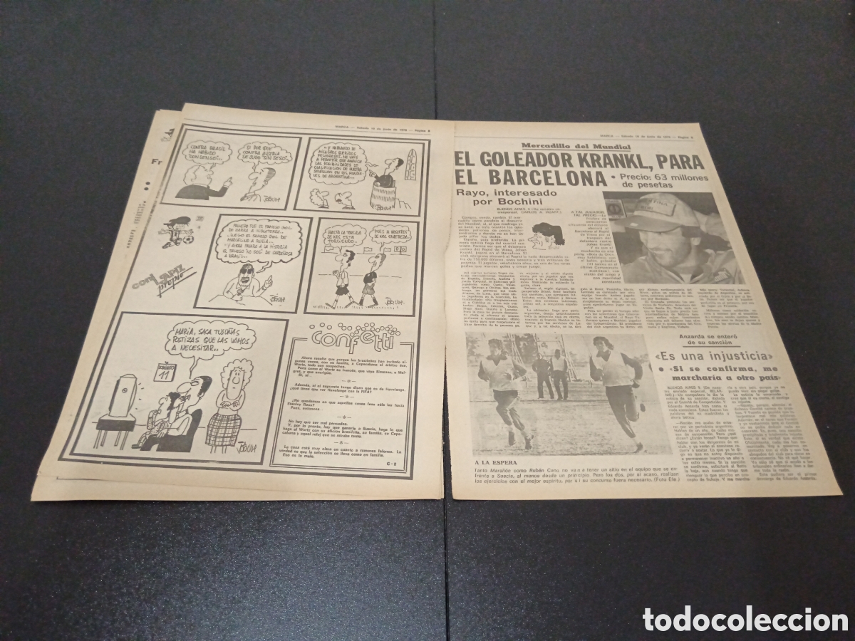 Coleccionismo deportivo: MARCA 10/06/1978 - Foto 5