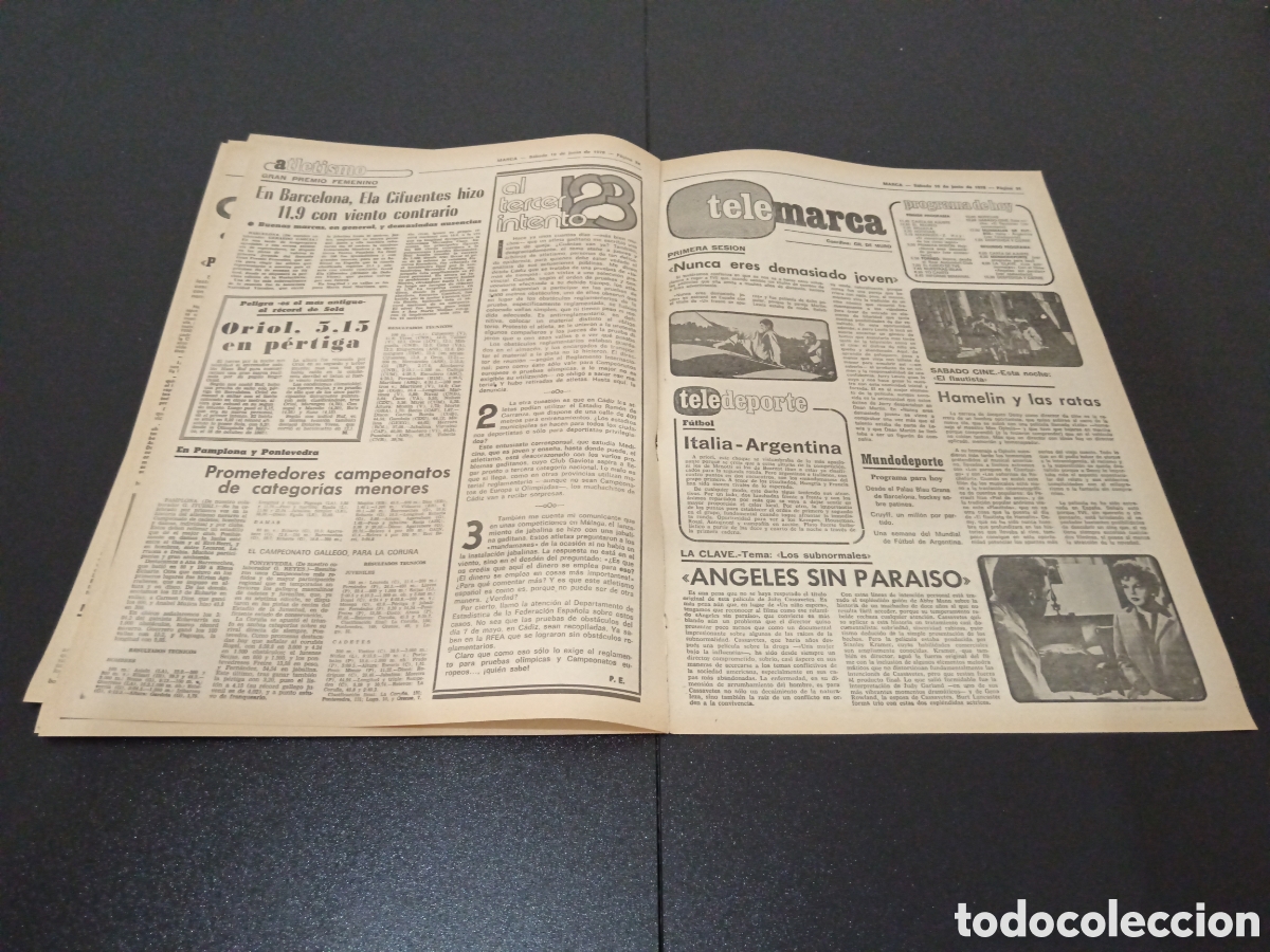 Coleccionismo deportivo: MARCA 10/06/1978 - Foto 8