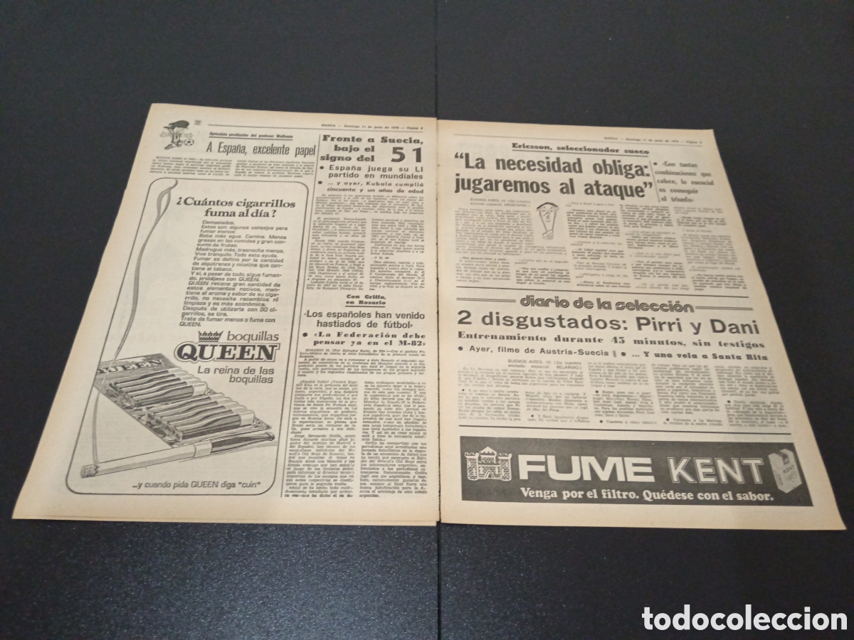 Coleccionismo deportivo: MARCA 11/06/1978 - Foto 3