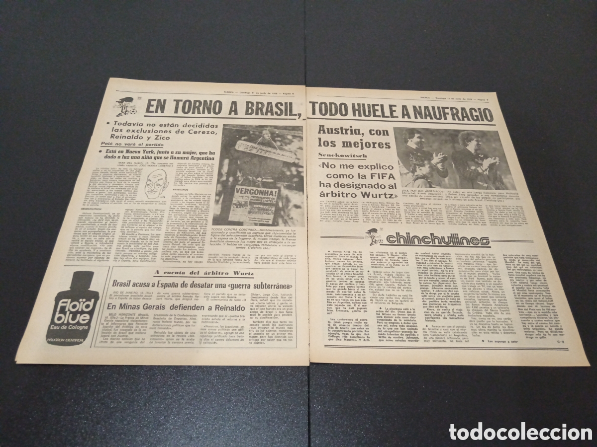 Coleccionismo deportivo: MARCA 11/06/1978 - Foto 4