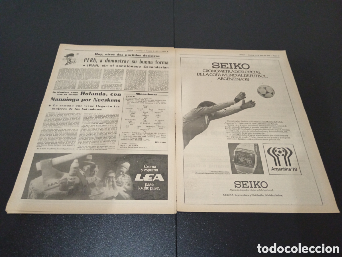 Coleccionismo deportivo: MARCA 11/06/1978 - Foto 5