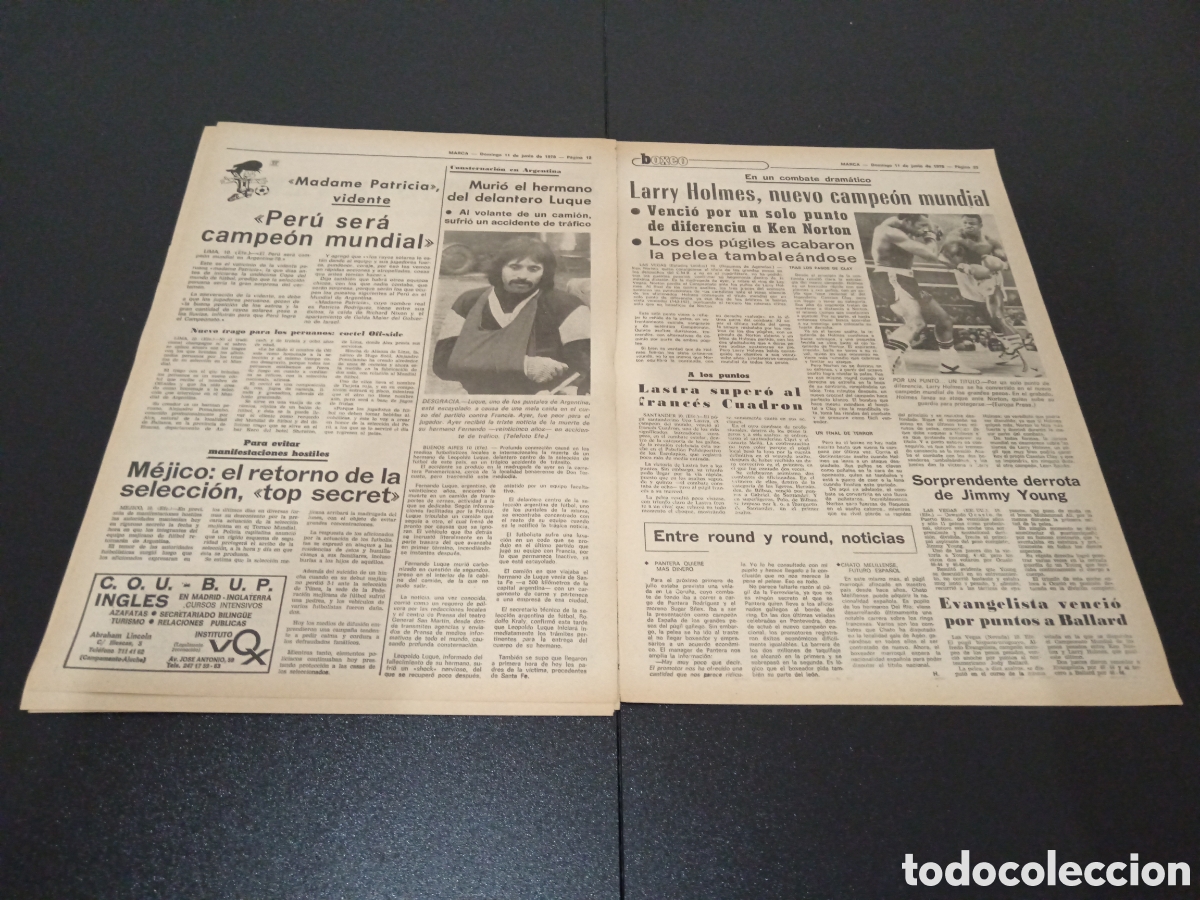 Coleccionismo deportivo: MARCA 11/06/1978 - Foto 7