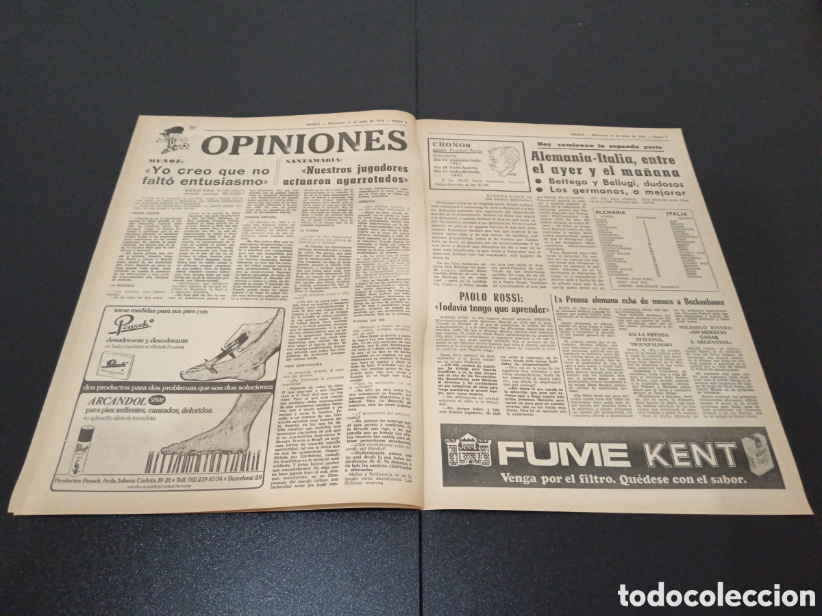 Coleccionismo deportivo: MARCA 14/06/1978 - Foto 4