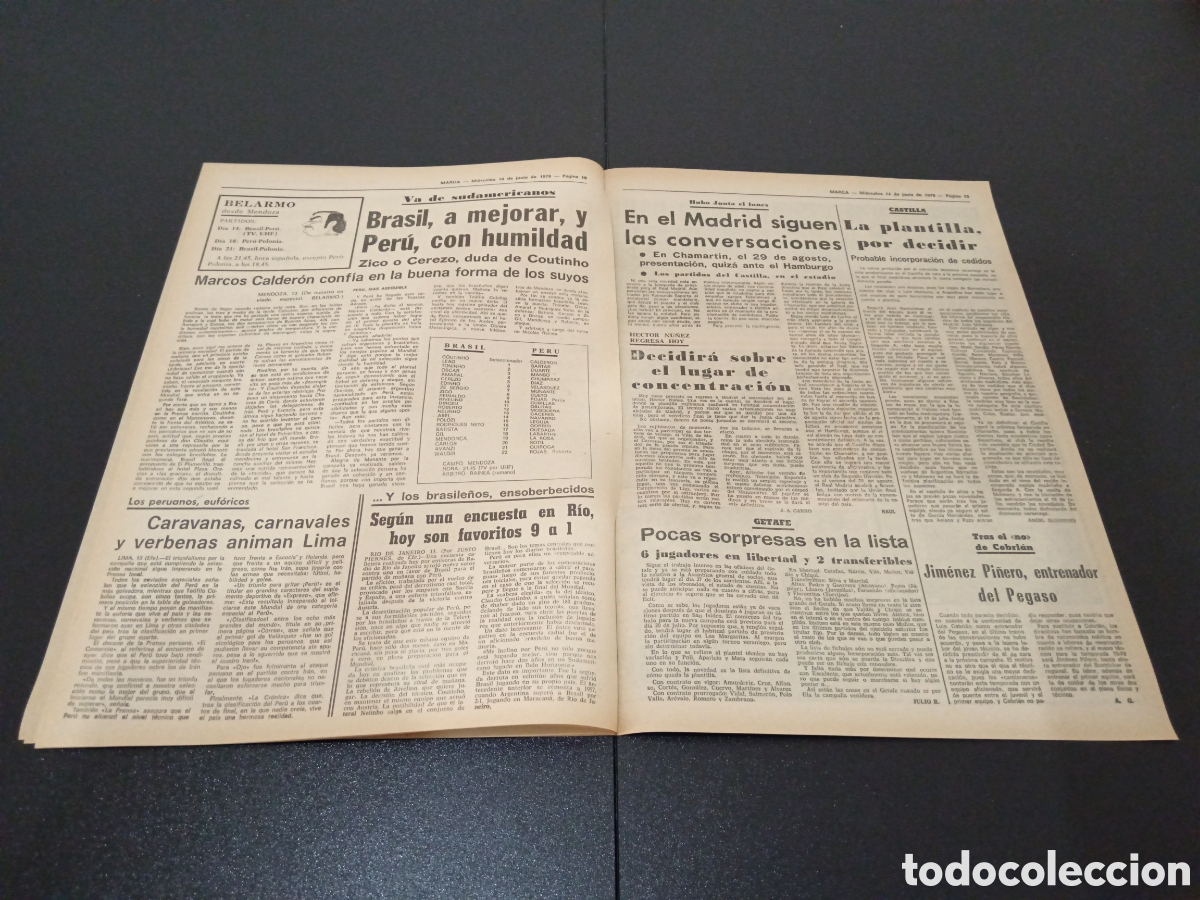 Coleccionismo deportivo: MARCA 14/06/1978 - Foto 6