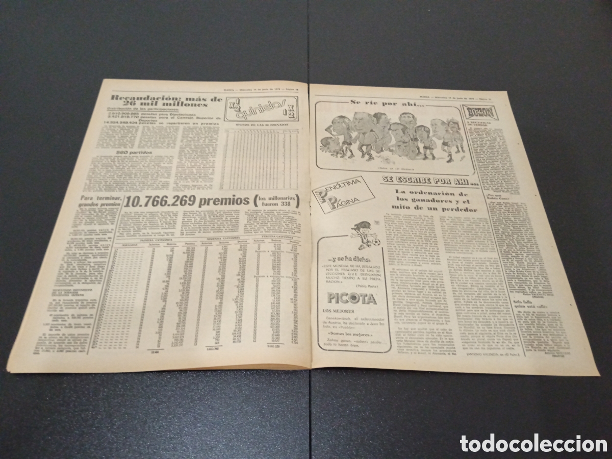Coleccionismo deportivo: MARCA 14/06/1978 - Foto 8