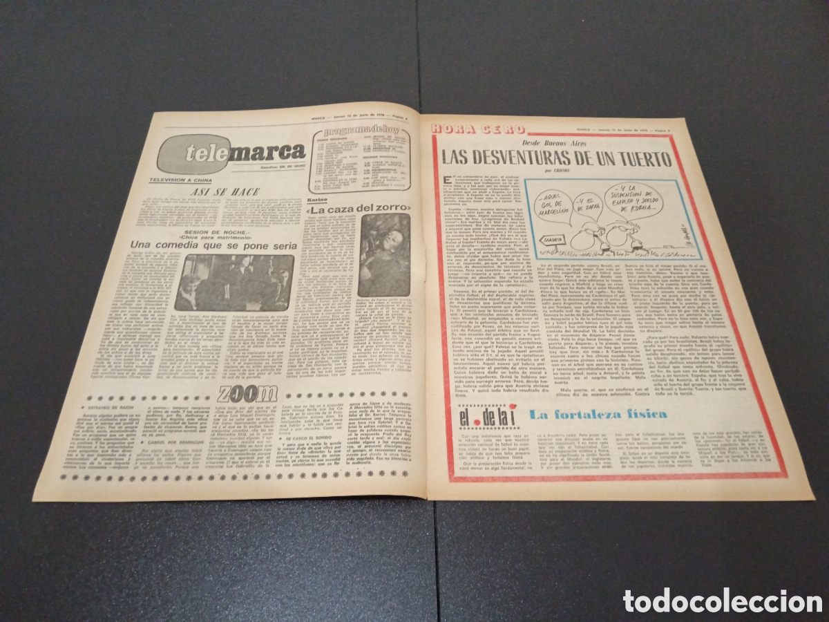 Coleccionismo deportivo: MARCA 15/06/1978 - Foto 2