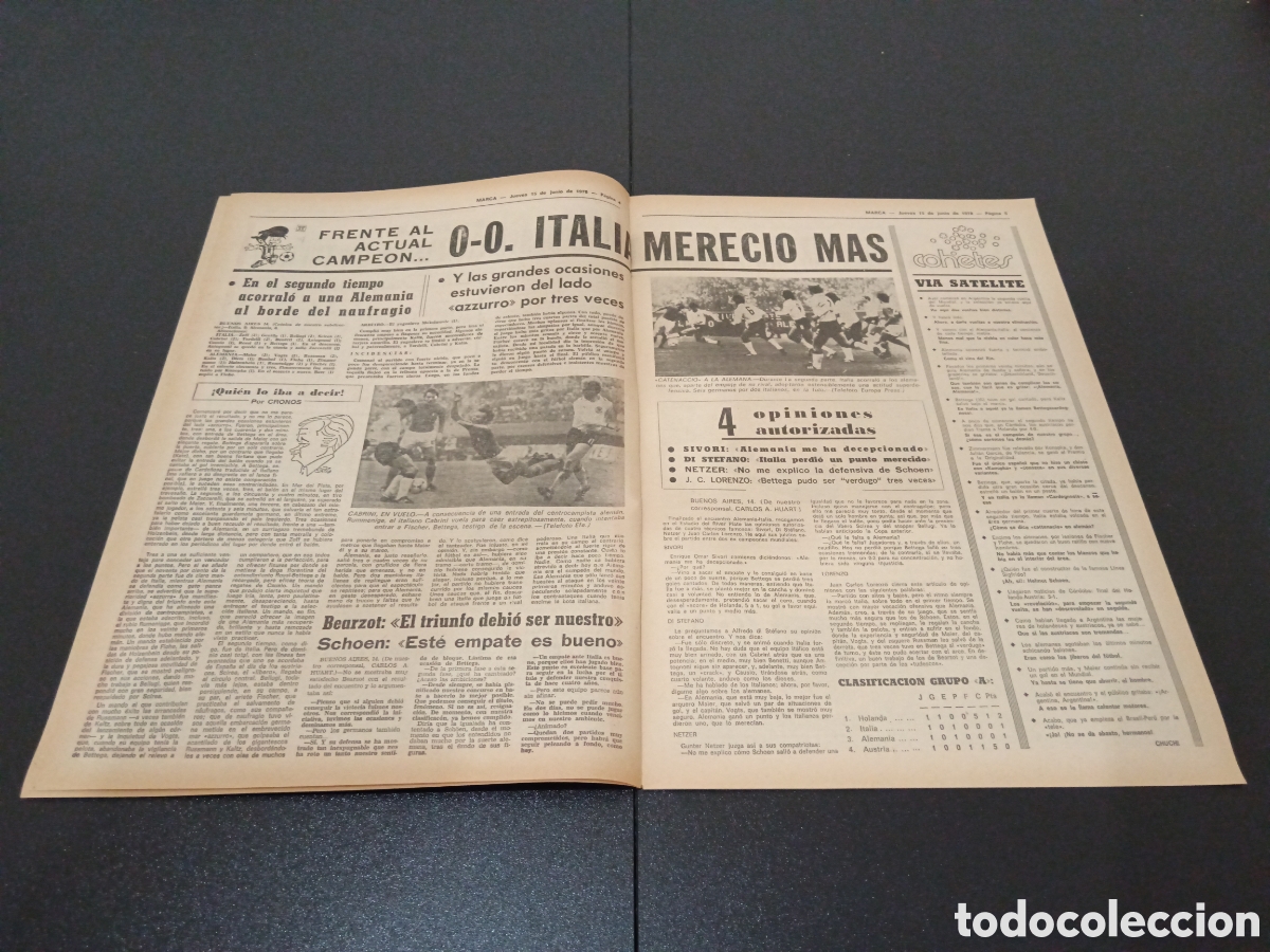 Coleccionismo deportivo: MARCA 15/06/1978 - Foto 3