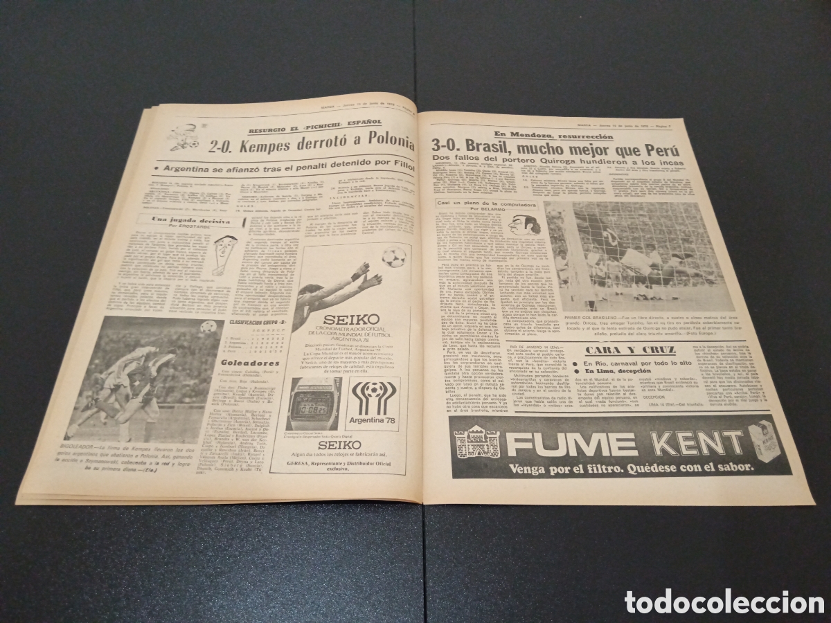 Coleccionismo deportivo: MARCA 15/06/1978 - Foto 4
