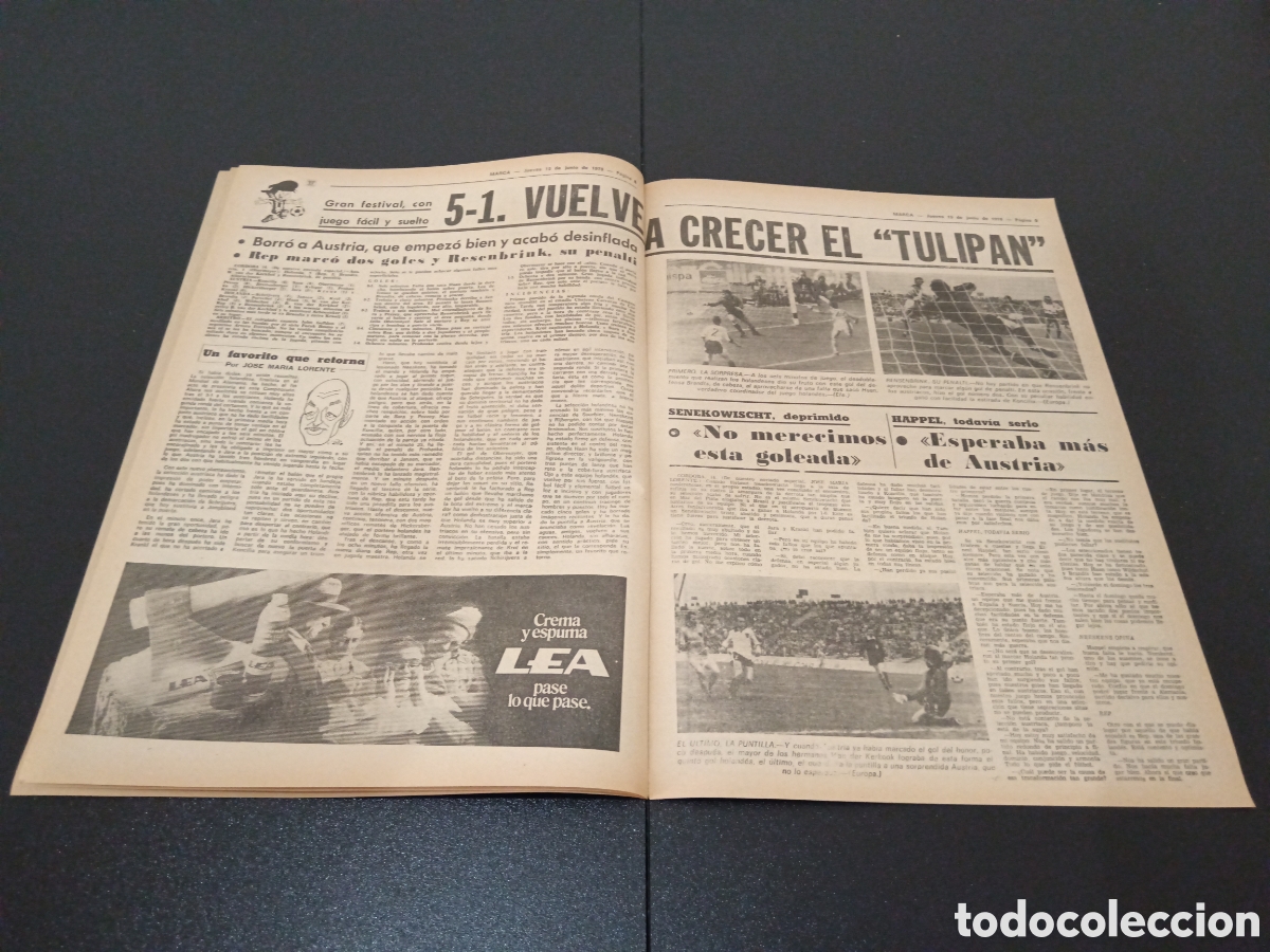 Coleccionismo deportivo: MARCA 15/06/1978 - Foto 5