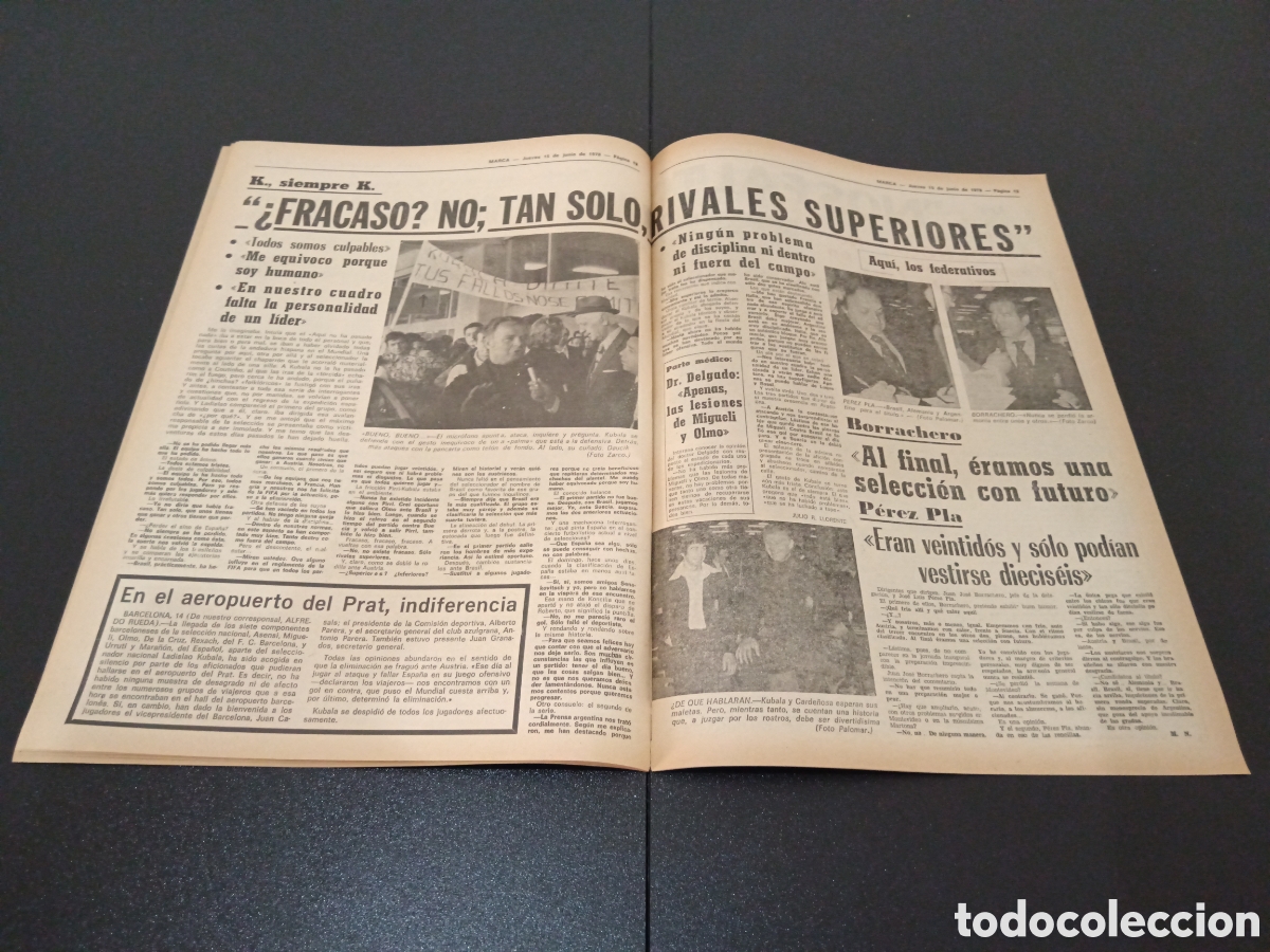 Coleccionismo deportivo: MARCA 15/06/1978 - Foto 7