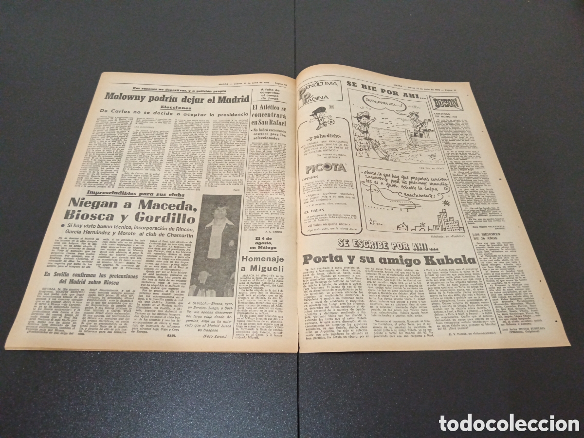 Coleccionismo deportivo: MARCA 15/06/1978 - Foto 10