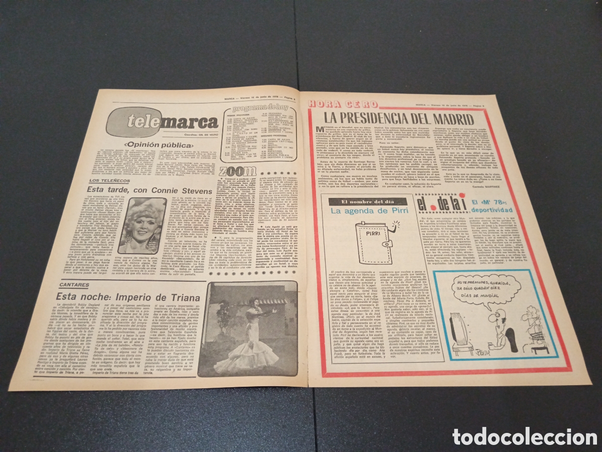 Coleccionismo deportivo: MARCA 16/06/1978 - Foto 2