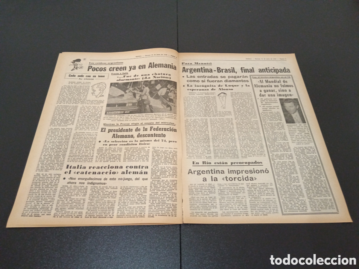 Coleccionismo deportivo: MARCA 16/06/1978 - Foto 3
