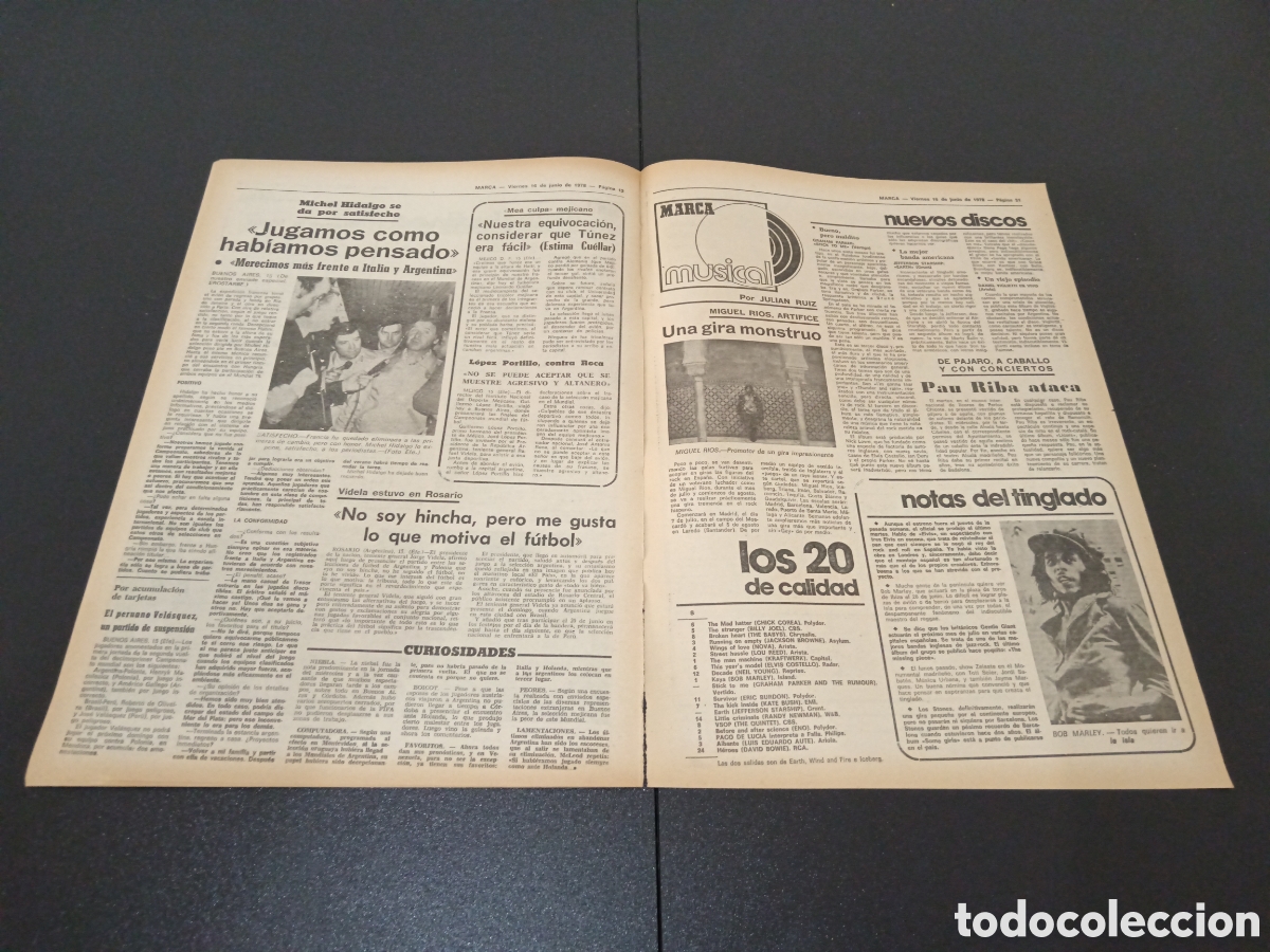 Coleccionismo deportivo: MARCA 16/06/1978 - Foto 7