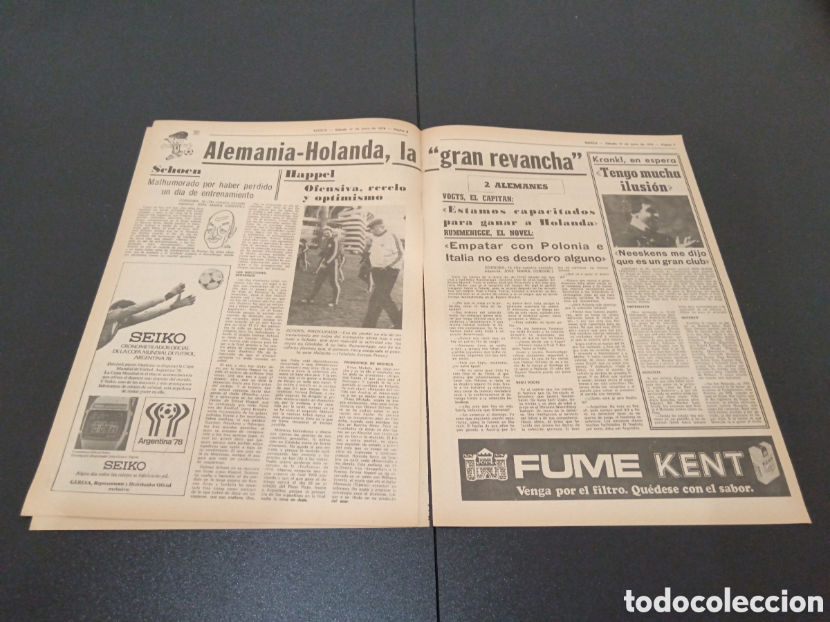 Coleccionismo deportivo: MARCA 17/06/1978 - Foto 4
