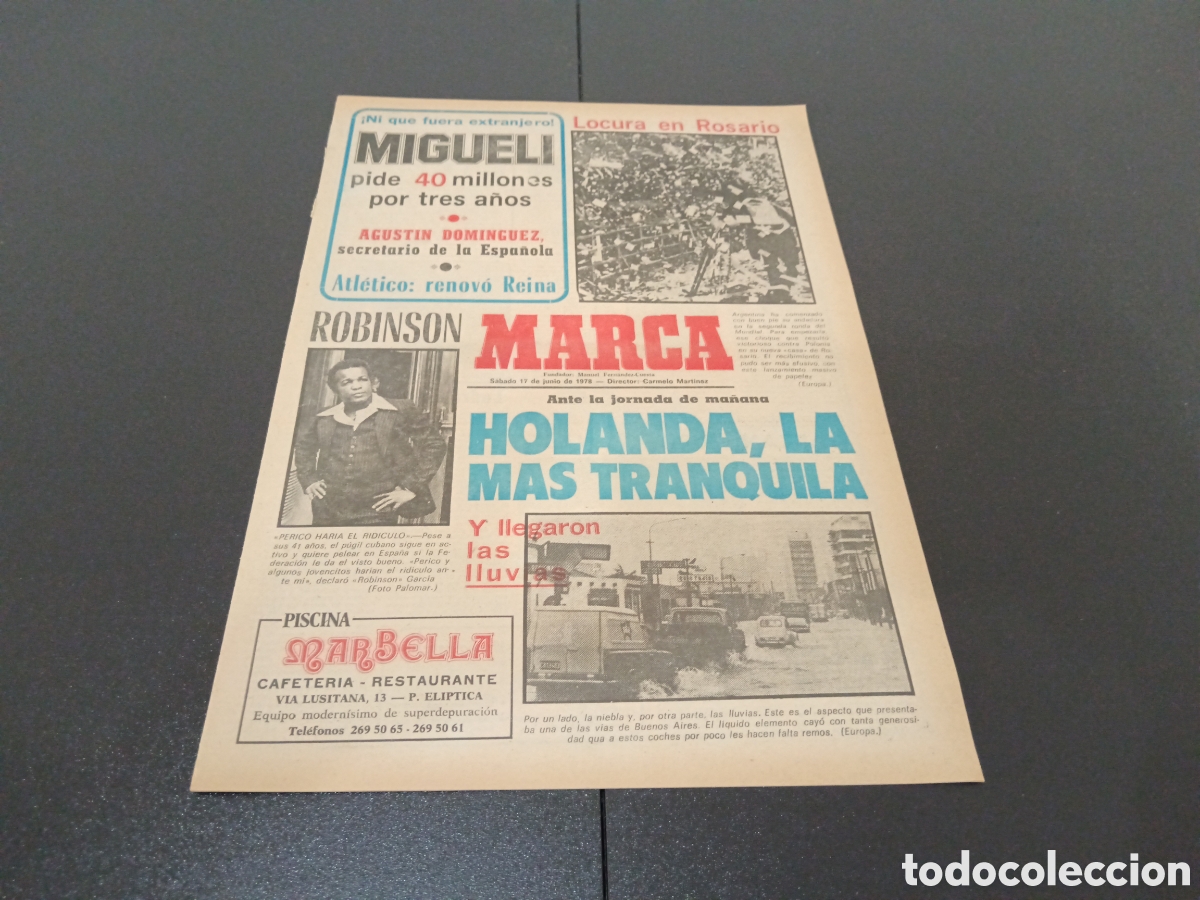 Coleccionismo deportivo: MARCA 17/06/1978 - Foto 1