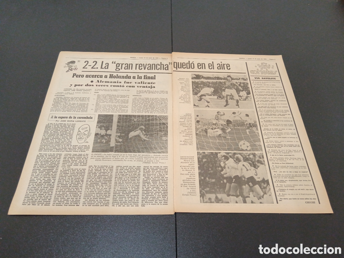 Coleccionismo deportivo: MARCA 19/06/1978 - Foto 3