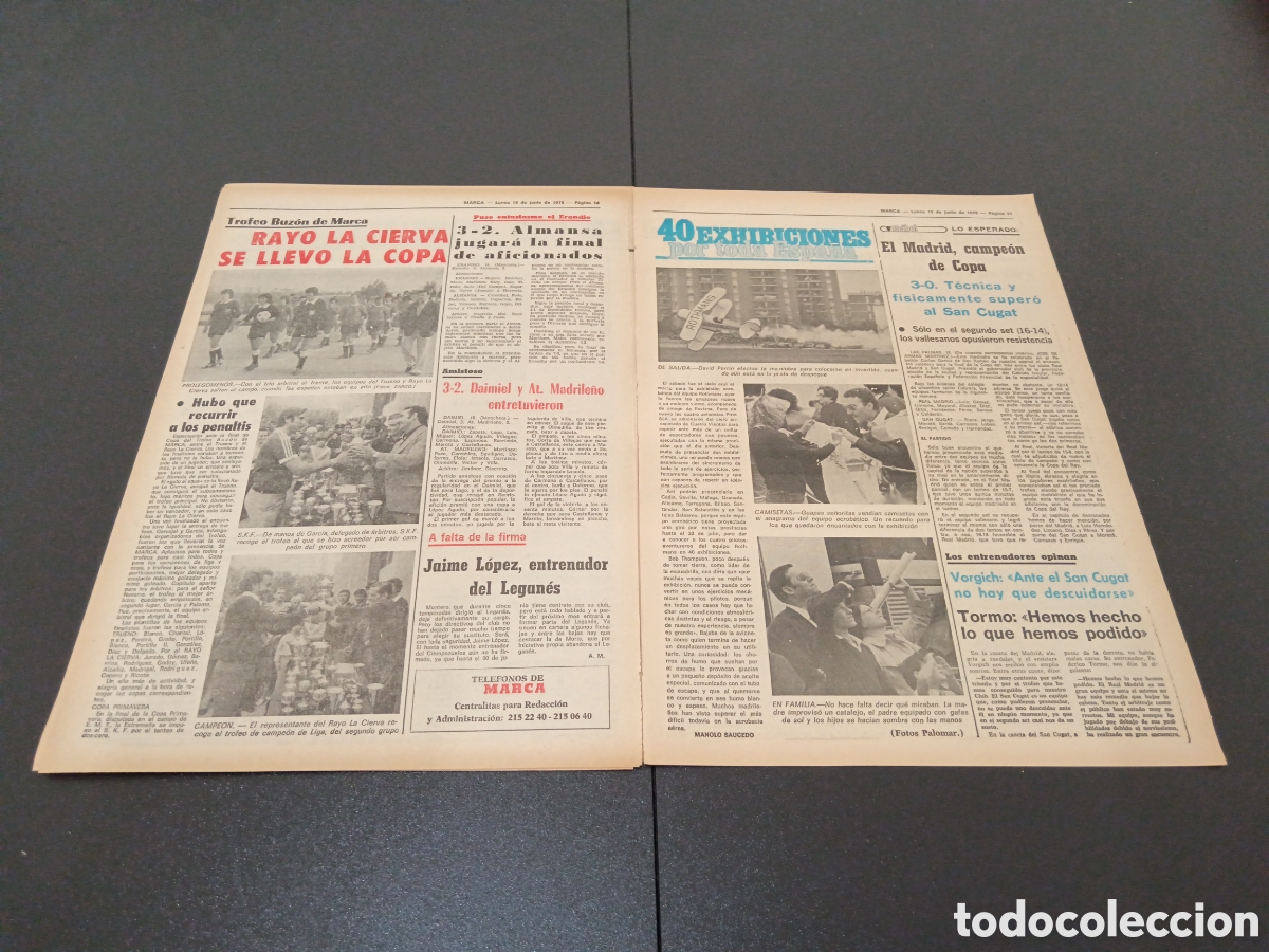 Coleccionismo deportivo: MARCA 19/06/1978 - Foto 8