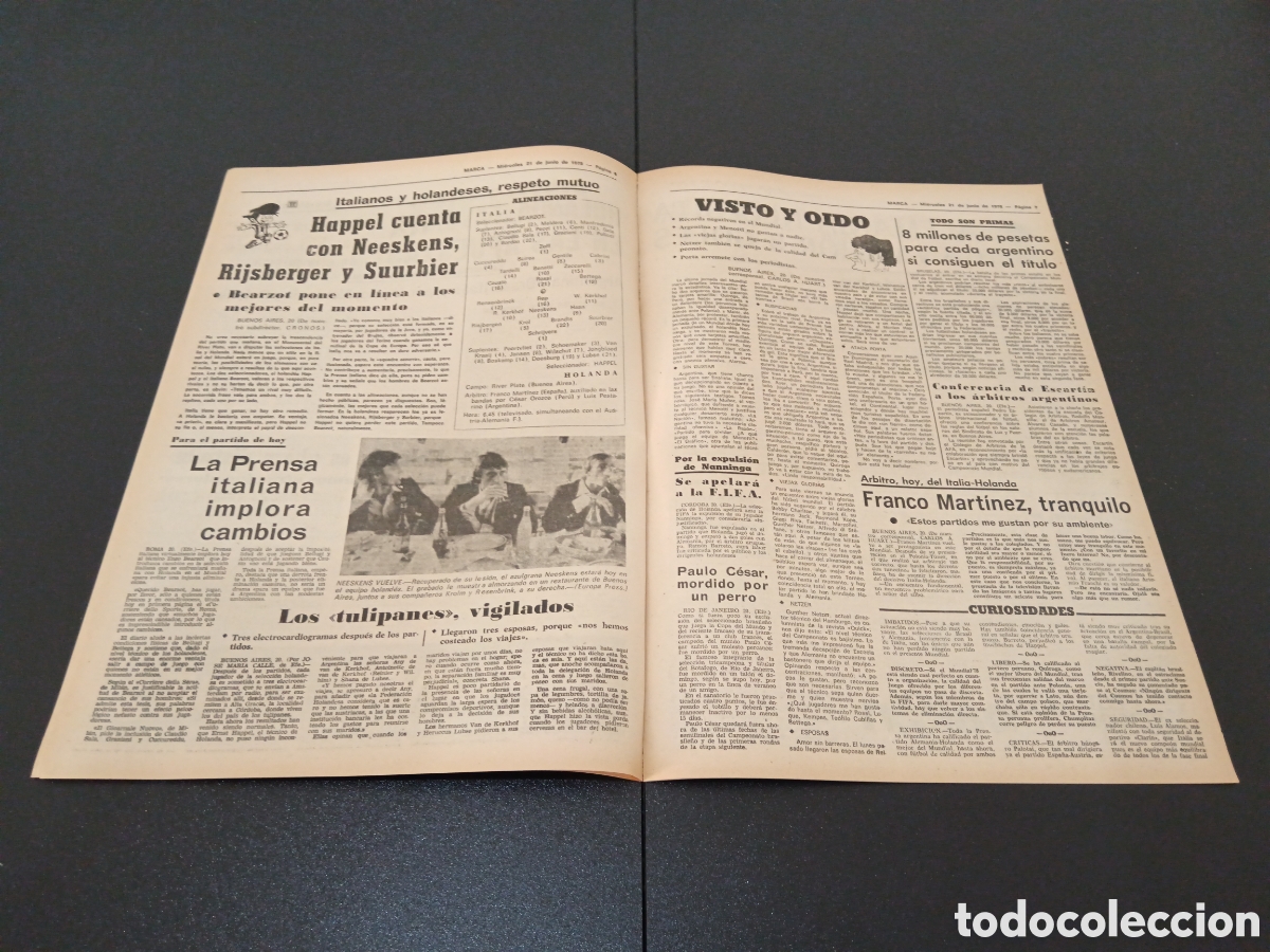 Coleccionismo deportivo: MARCA 21/06/1978 - Foto 4