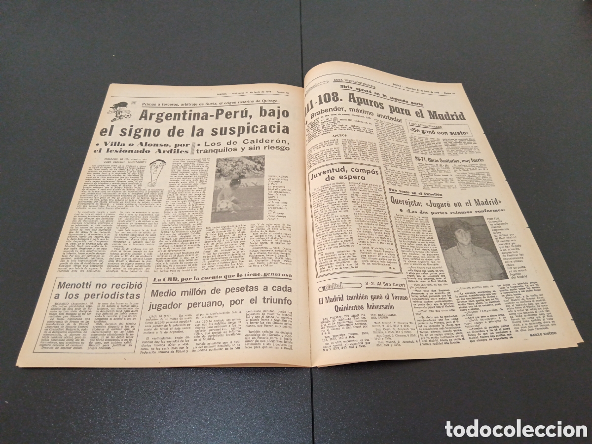 Coleccionismo deportivo: MARCA 21/06/1978 - Foto 7