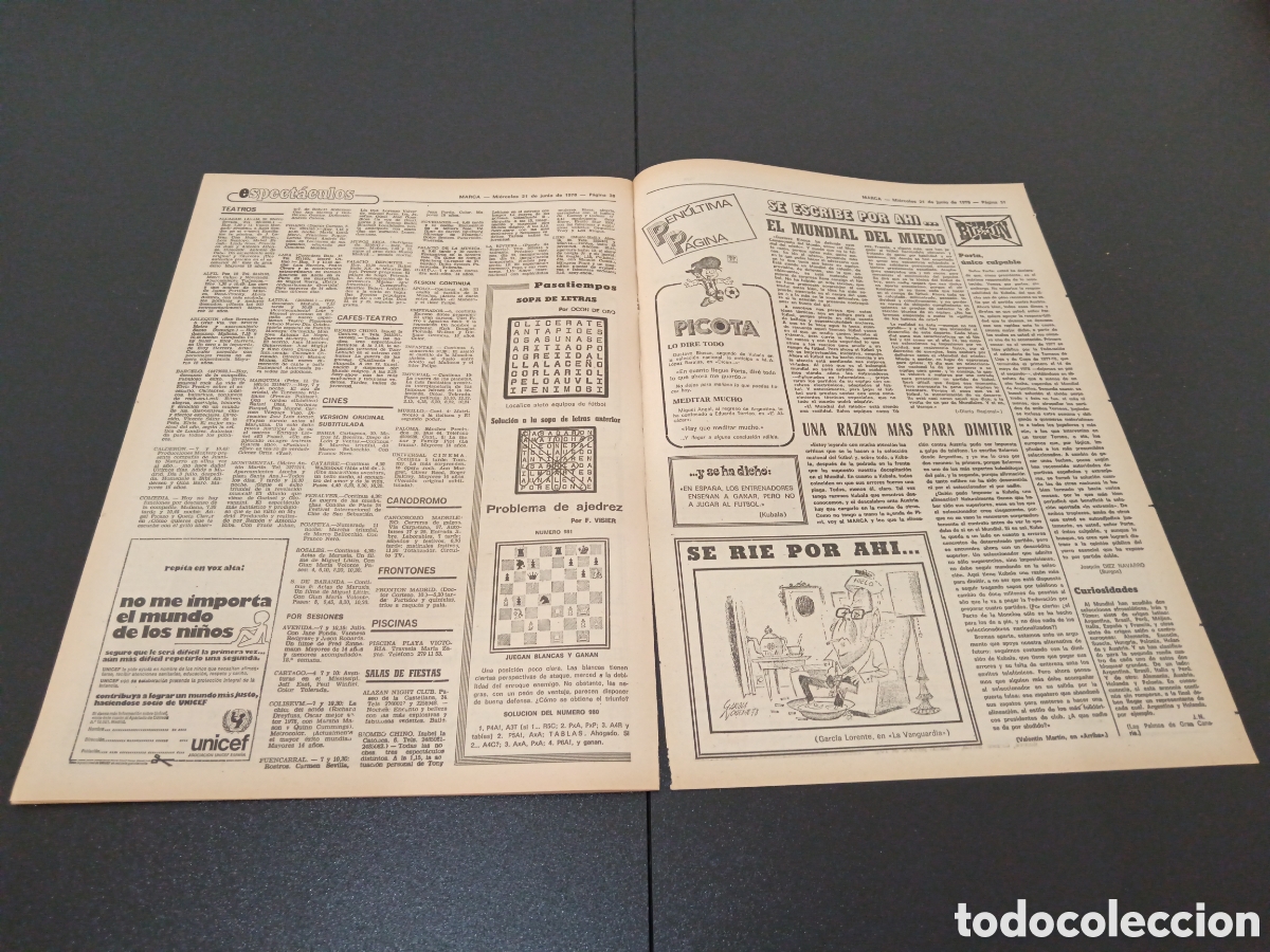 Coleccionismo deportivo: MARCA 21/06/1978 - Foto 8