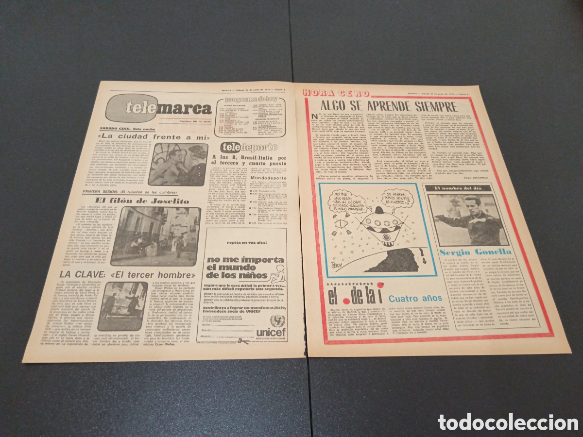 Coleccionismo deportivo: MARCA 24/06/1978 - Foto 2