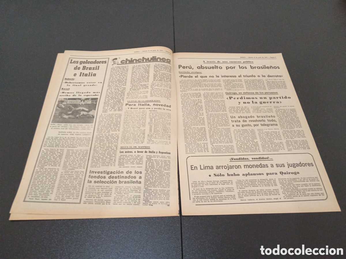 Coleccionismo deportivo: MARCA 24/06/1978 - Foto 4