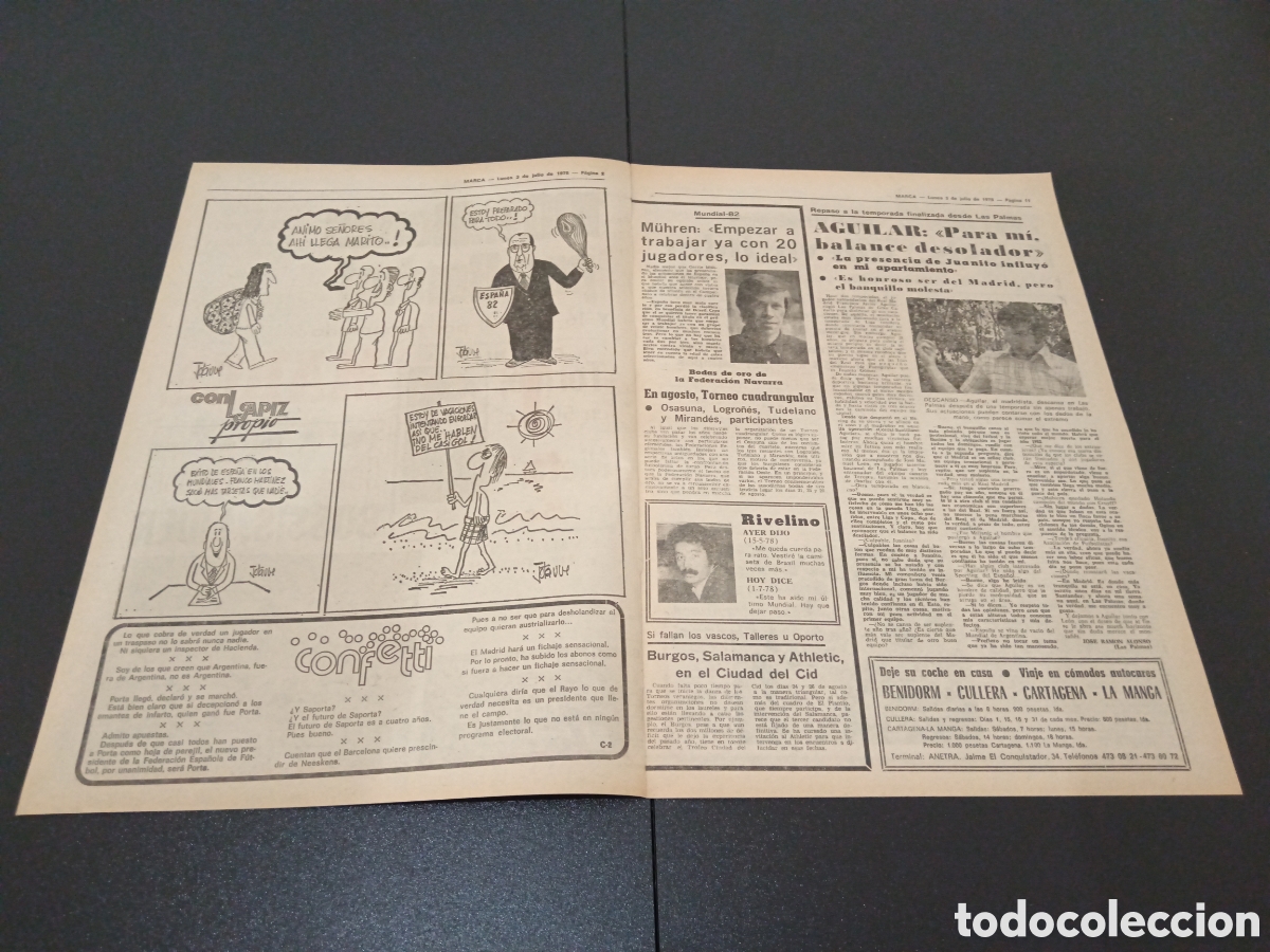 Coleccionismo deportivo: MARCA 03/07/1978 - Foto 2