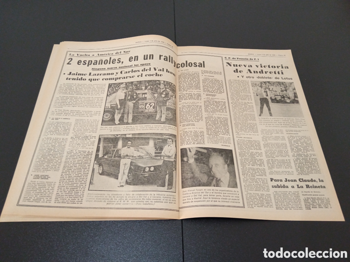Coleccionismo deportivo: MARCA 03/07/1978 - Foto 5