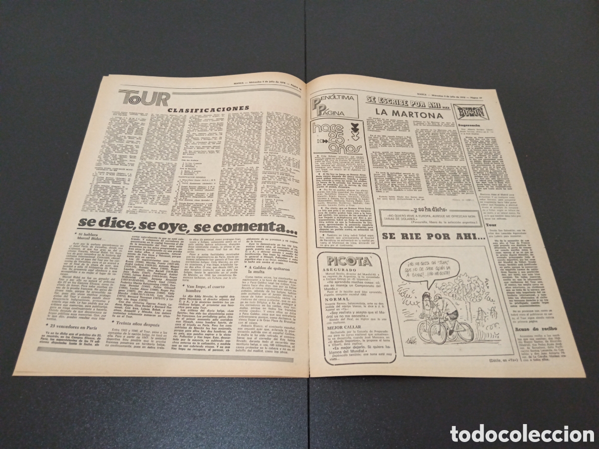 Coleccionismo deportivo: MARCA 05/07/1978 - Foto 5