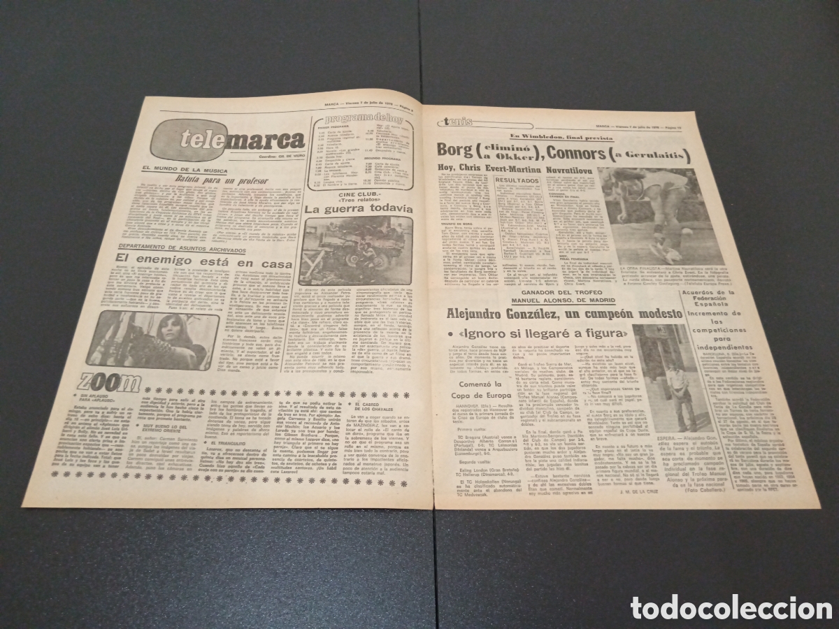 Coleccionismo deportivo: MARCA 07/07/1978 - Foto 2