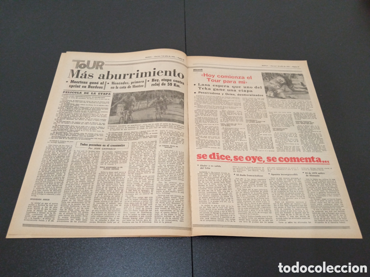 Coleccionismo deportivo: MARCA 07/07/1978 - Foto 4