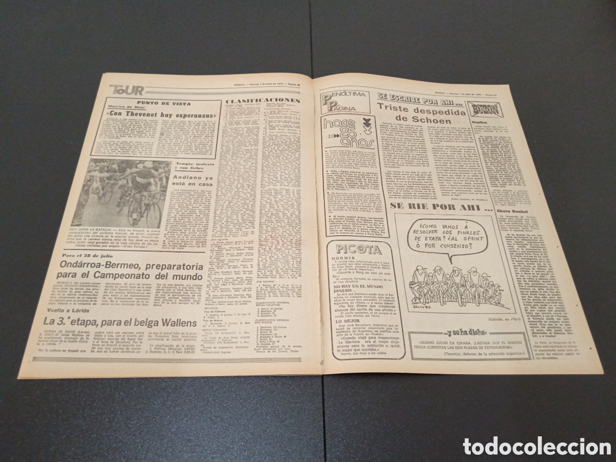 Coleccionismo deportivo: MARCA 07/07/1978 - Foto 5