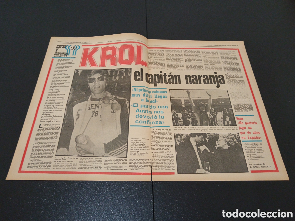 Coleccionismo deportivo: MARCA 08/07/1978 - Foto 3