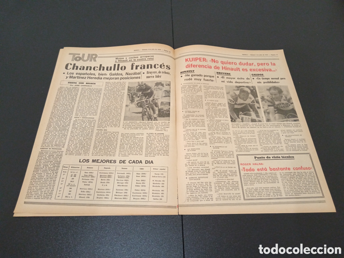 Coleccionismo deportivo: MARCA 08/07/1978 - Foto 4