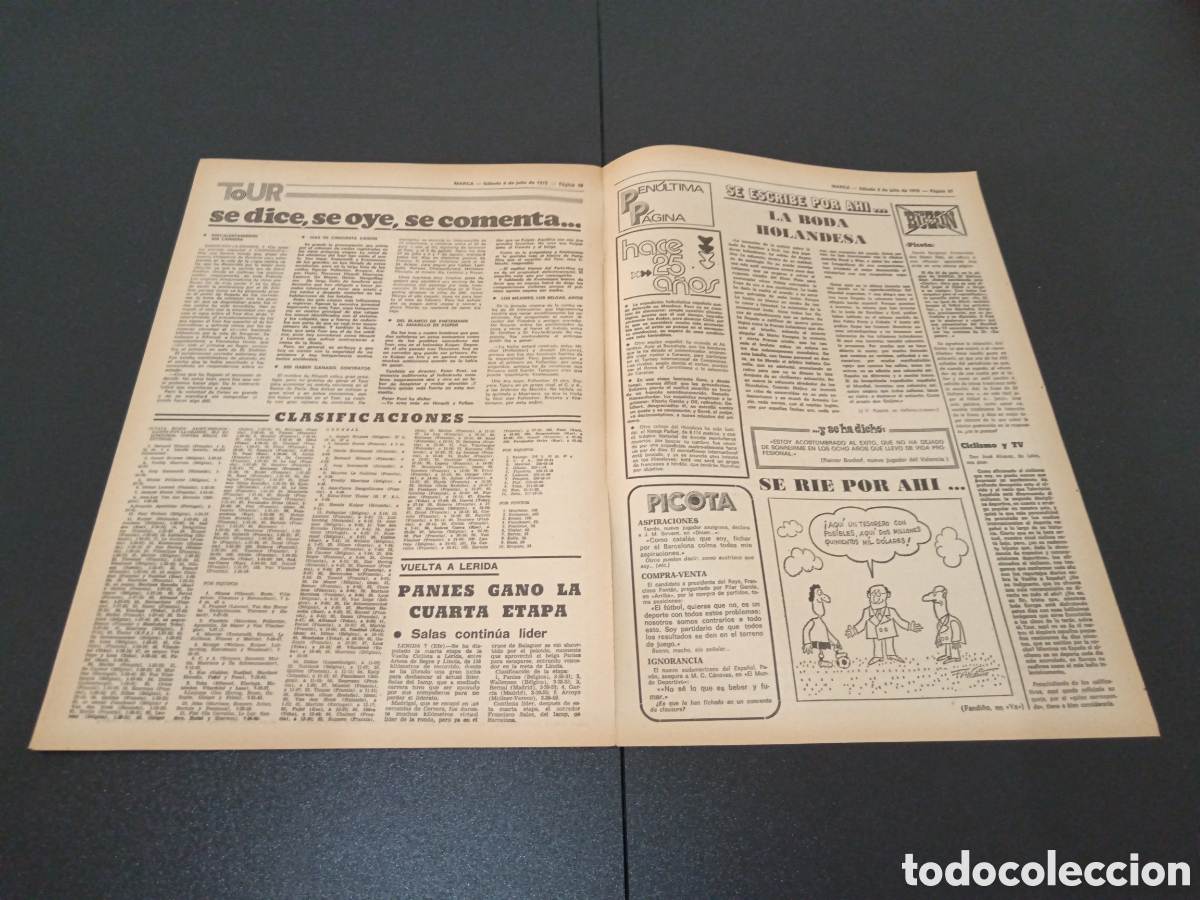 Coleccionismo deportivo: MARCA 08/07/1978 - Foto 5