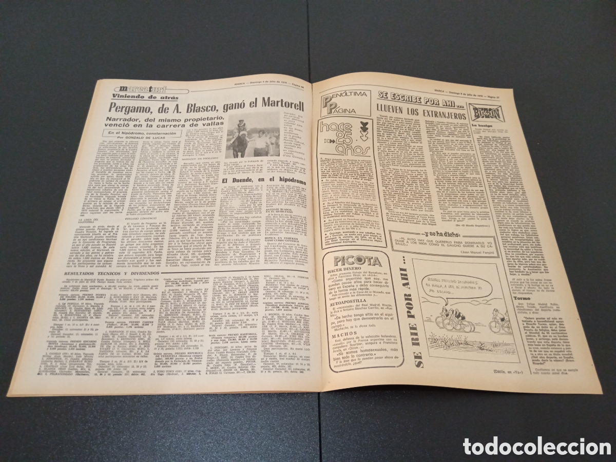 Coleccionismo deportivo: MARCA 09/07/1978 - Foto 6