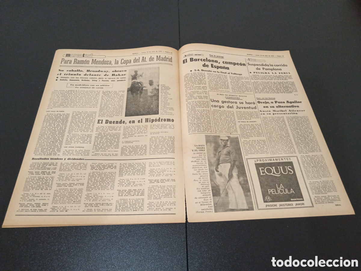 Coleccionismo deportivo: MARCA 10/07/1978 - Foto 8