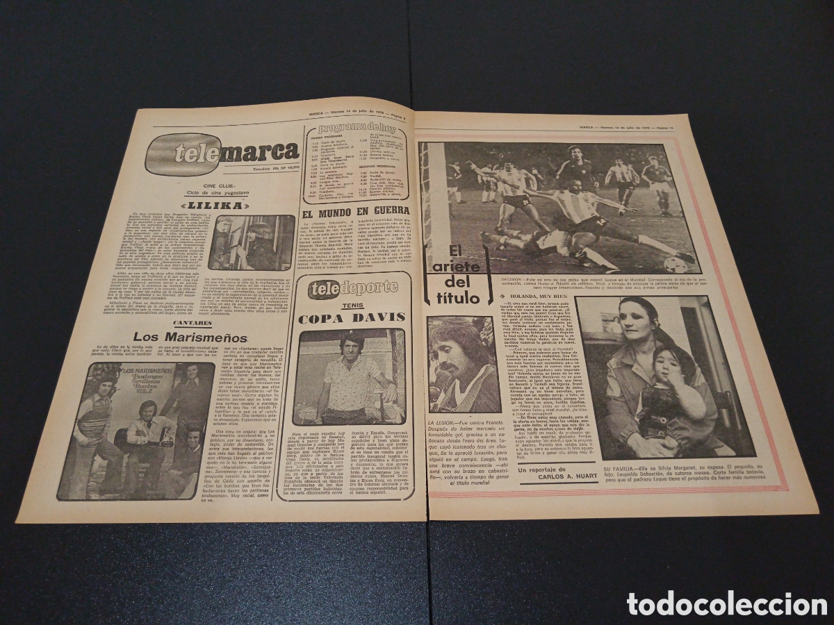 Coleccionismo deportivo: MARCA 14/07/1978 - Foto 2